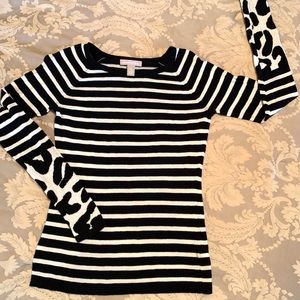Banana Republic Black/White Sweater, S